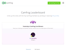 Tablet Screenshot of profiles.camfrog.com